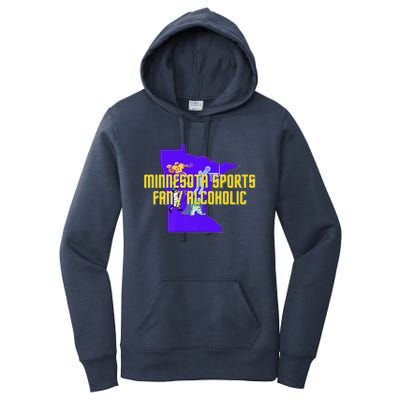 Funny Minnesota Sports Fan Alcoholic Fun Gift Idea Women's Pullover Hoodie