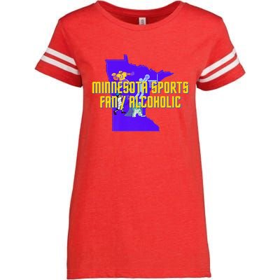 Funny Minnesota Sports Fan Alcoholic Fun Gift Idea Enza Ladies Jersey Football T-Shirt