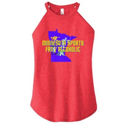 Funny Minnesota Sports Fan Alcoholic Fun Gift Idea Women's Perfect Tri Rocker Tank