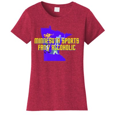 Funny Minnesota Sports Fan Alcoholic Fun Gift Idea Women's T-Shirt