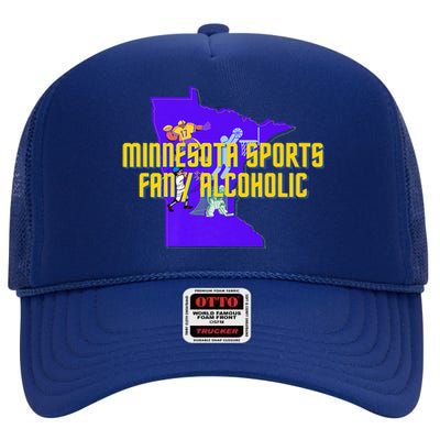 Funny Minnesota Sports Fan Alcoholic Fun Gift Idea High Crown Mesh Back Trucker Hat