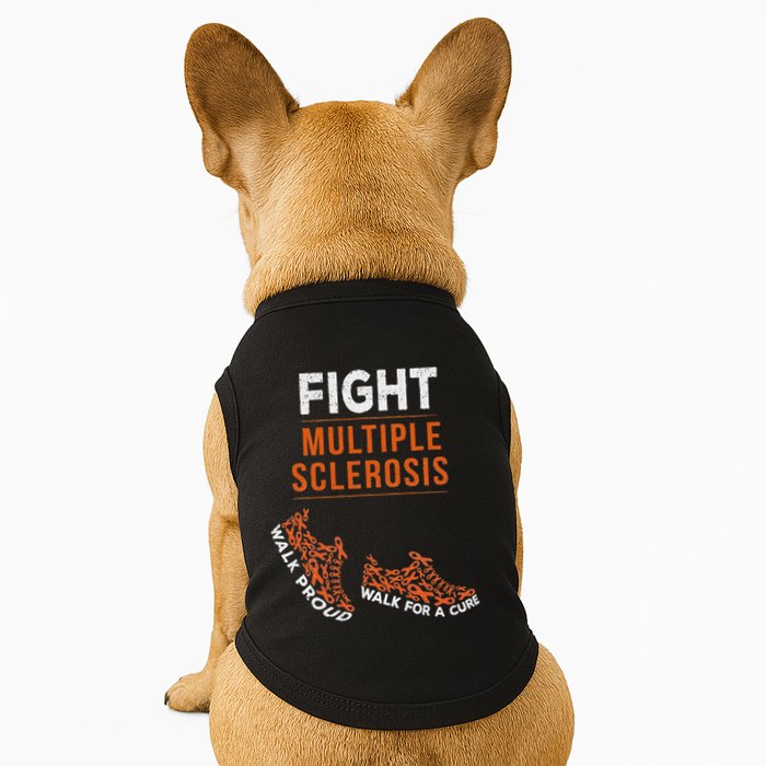 Fight Multiple Sclerosis Ms Awareness Warrior Ribbon Doggie Tank