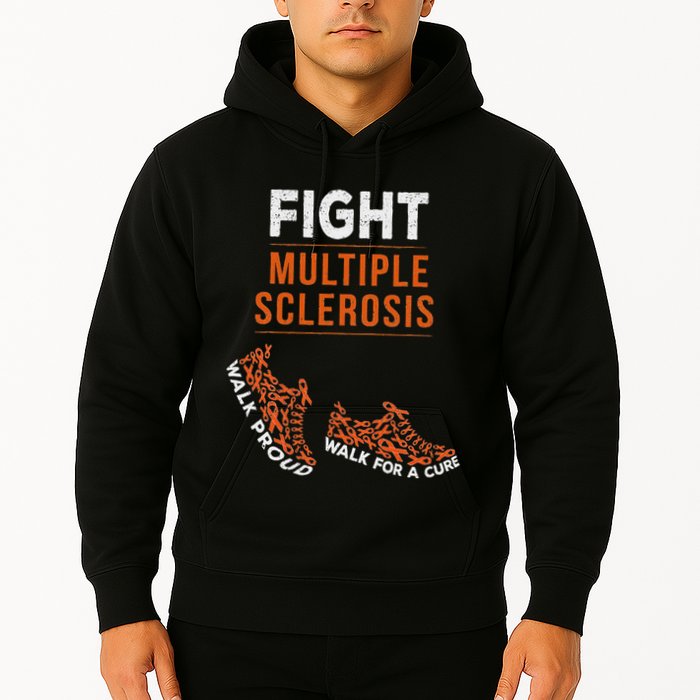 Fight Multiple Sclerosis Ms Awareness Warrior Ribbon Hoodie