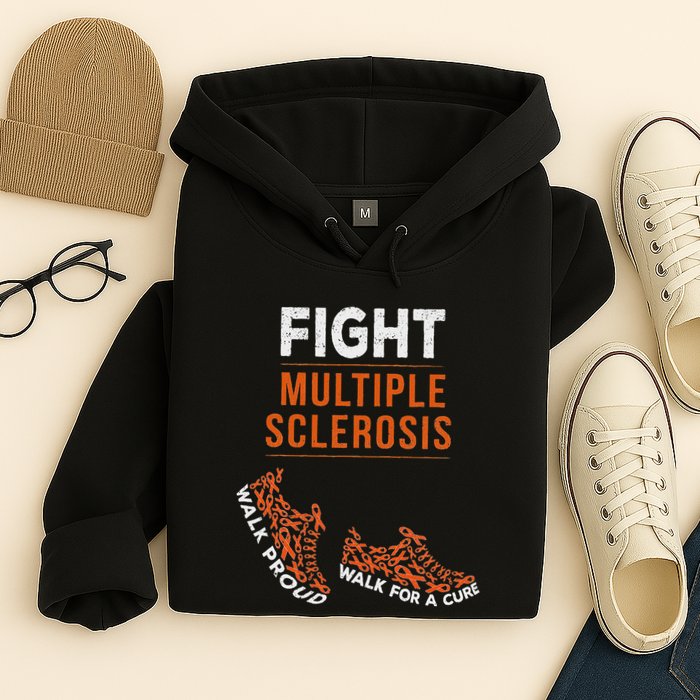 Fight Multiple Sclerosis Ms Awareness Warrior Ribbon Hoodie