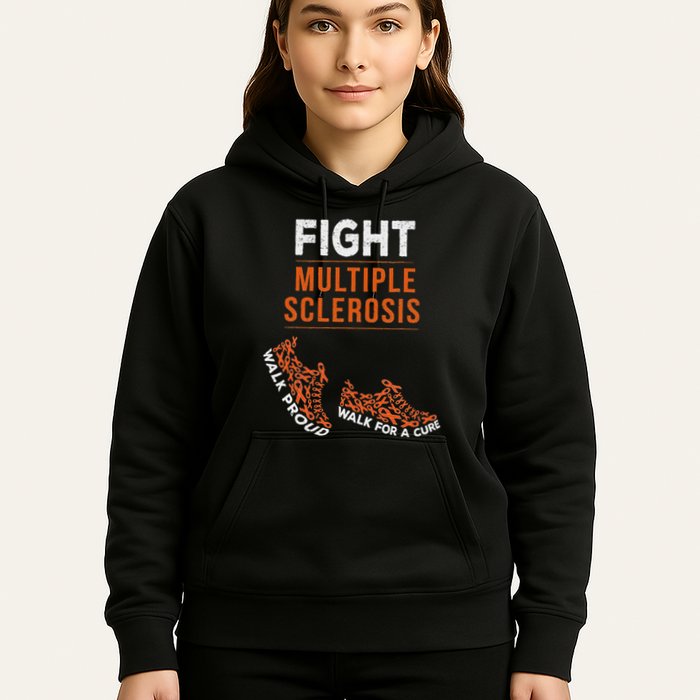 Fight Multiple Sclerosis Ms Awareness Warrior Ribbon Hoodie