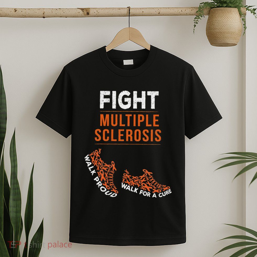 Fight Multiple Sclerosis Ms Awareness Warrior Ribbon T-Shirt