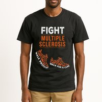 Fight Multiple Sclerosis Ms Awareness Warrior Ribbon Tall T-Shirt