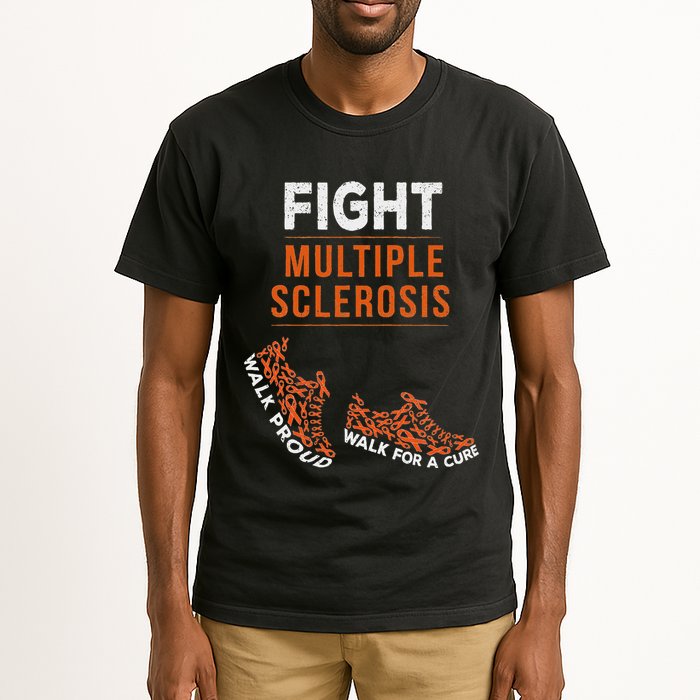 Fight Multiple Sclerosis Ms Awareness Warrior Ribbon Tall T-Shirt