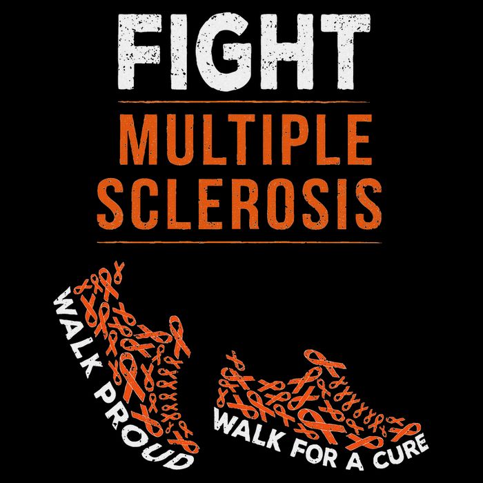 Fight Multiple Sclerosis Ms Awareness Warrior Ribbon Tall T-Shirt