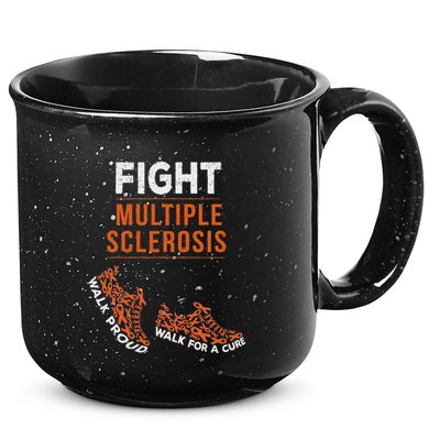 Fight Multiple Sclerosis Ms Awareness Warrior Ribbon 15oz Campfire Ceramic Mug