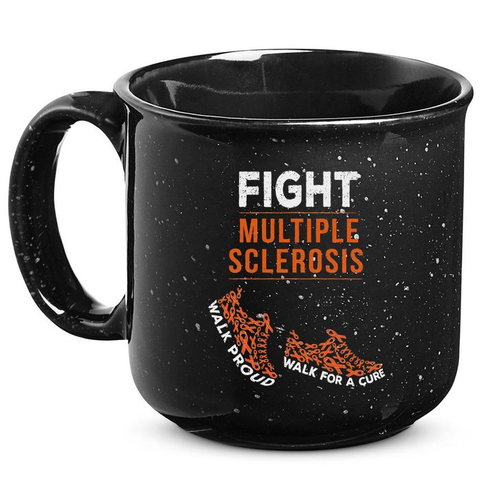 Fight Multiple Sclerosis Ms Awareness Warrior Ribbon 15oz Campfire Ceramic Mug