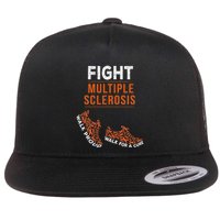 Fight Multiple Sclerosis Ms Awareness Warrior Ribbon Flatbill Hat
