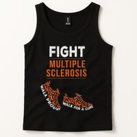 Fight Multiple Sclerosis Ms Awareness Warrior Ribbon Tank Top