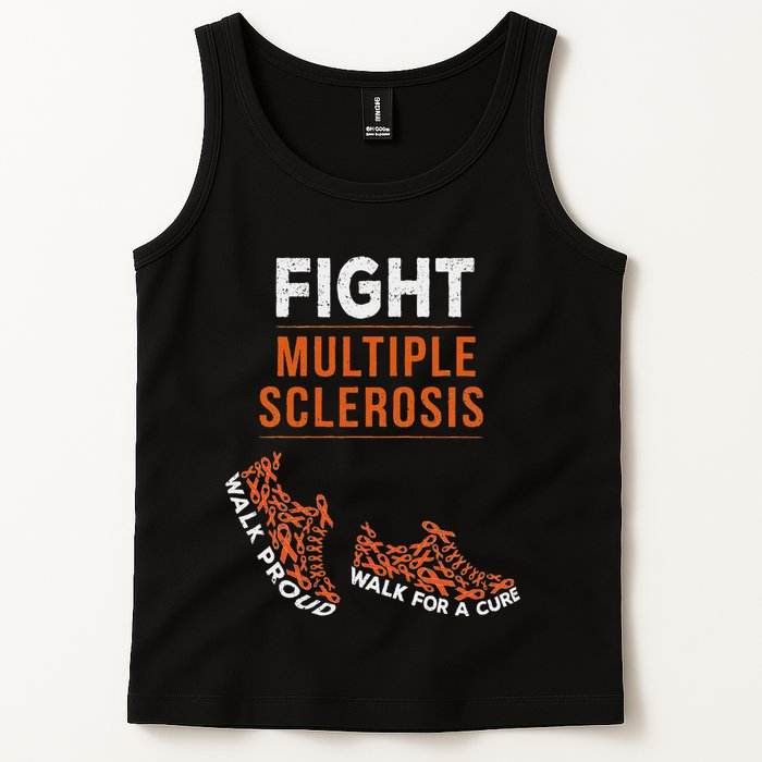 Fight Multiple Sclerosis Ms Awareness Warrior Ribbon Tank Top
