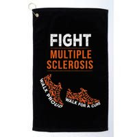Fight Multiple Sclerosis Ms Awareness Warrior Ribbon Golf Towel