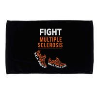 Fight Multiple Sclerosis Ms Awareness Warrior Ribbon Microfiber Hand Towel