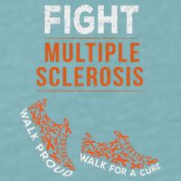 Fight Multiple Sclerosis Ms Awareness Warrior Ribbon Sueded Cloud Jersey T-Shirt