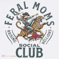 Feral Moms Social Club Trendy Mom Apparel Flatbill Hat