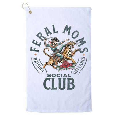 Feral Moms Social Club Trendy Mom Apparel Golf Towel