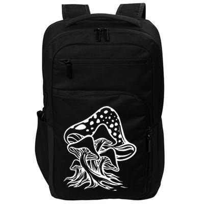 Fungus Mushrooms Silhouette Impact Tech Backpack