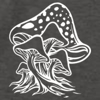 Fungus Mushrooms Silhouette Vector Backpack