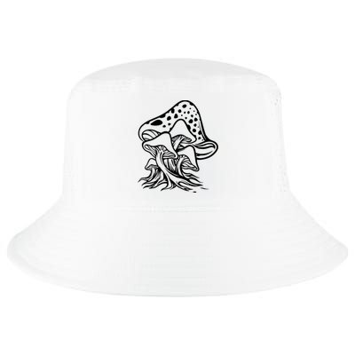 Fungus Mushrooms Silhouette Cool Comfort Performance Bucket Hat