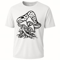 Fungus Mushrooms Silhouette Cooling Performance Crew T-Shirt