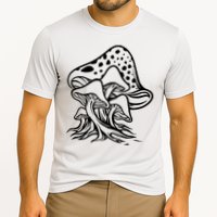 Fungus Mushrooms Silhouette Cooling Performance Crew T-Shirt