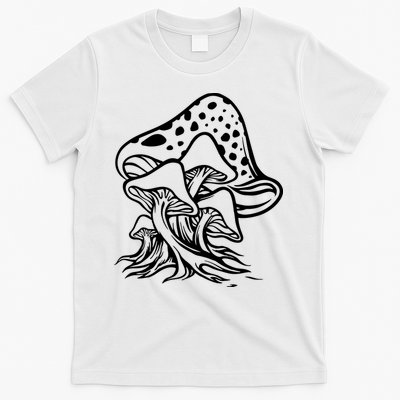 Fungus Mushrooms Silhouette T-Shirt