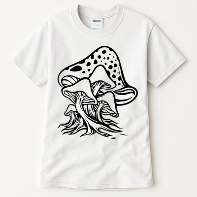 Fungus Mushrooms Silhouette Tall T-Shirt
