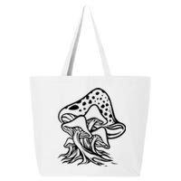 Fungus Mushrooms Silhouette 25L Jumbo Tote