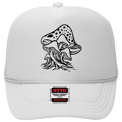 Fungus Mushrooms Silhouette Trucker Hat