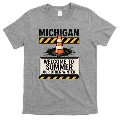 Funny Michigan Summer Our Other Winter Construction Season T-Shirt
