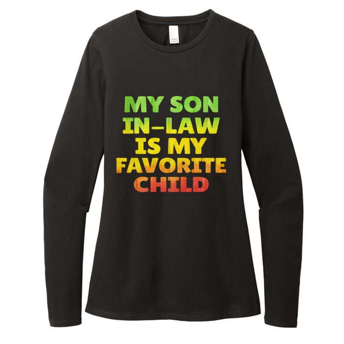 Funny My Son In Law Is My Favorite Child Juneteenth Style. Womens CVC Long Sleeve Shirt