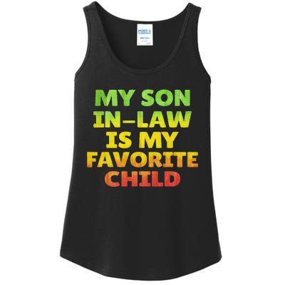 Funny My Son In Law Is My Favorite Child Juneteenth Style. Ladies Essential Tank