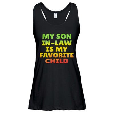 Funny My Son In Law Is My Favorite Child Juneteenth Style. Ladies Essential Flowy Tank