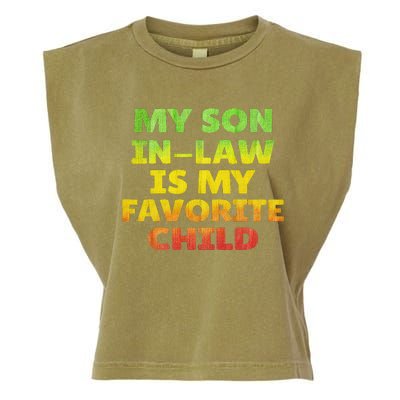 Funny My Son In Law Is My Favorite Child Juneteenth Style. Garment-Dyed Women's Muscle Tee