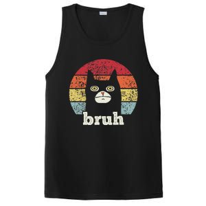 Funny Meme saying Bruh with Cat Greetings Teens PosiCharge Competitor Tank