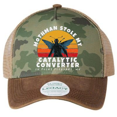 Funny Mothman Stole My Catalytic Converter Mothman Cryptid Legacy Tie Dye Trucker Hat