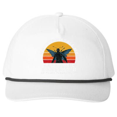 Funny Mothman Stole My Catalytic Converter Mothman Cryptid Snapback Five-Panel Rope Hat