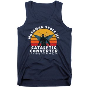 Funny Mothman Stole My Catalytic Converter Mothman Cryptid Tank Top