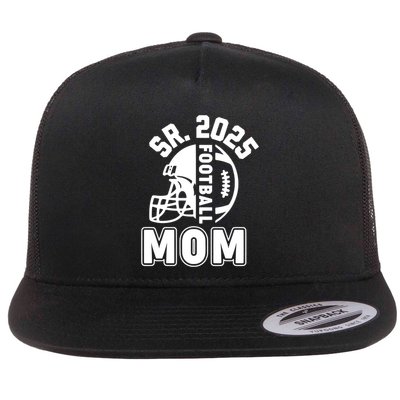 Football Mom Senior 2025 For High College Football Mama Meaningful Gift Flatbill Hat