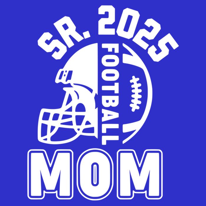 Football Mom Senior 2025 For High College Football Mama Meaningful Gift T-Shirt
