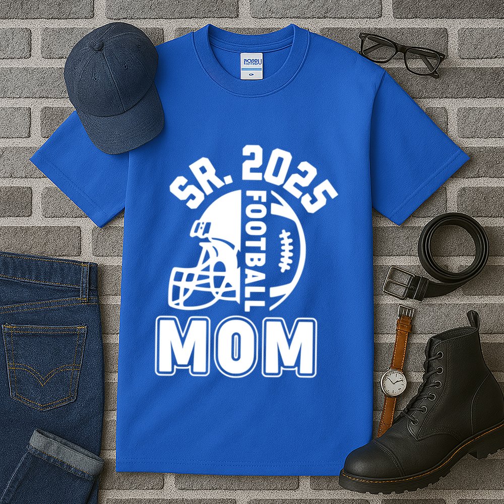 Football Mom Senior 2025 For High College Football Mama Meaningful Gift Tall T-Shirt