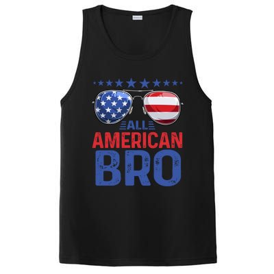 Family Matching Sunglusses All American Bro 4th Of July Usa Great Gift PosiCharge Competitor Tank