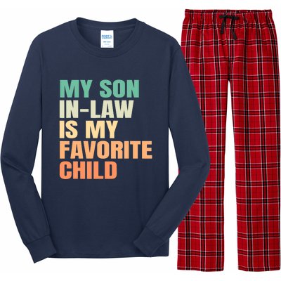 Funny My Son In Law Is My Favorite Child Long Sleeve Pajama Set