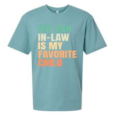 Funny My Son In Law Is My Favorite Child Sueded Cloud Jersey T-Shirt