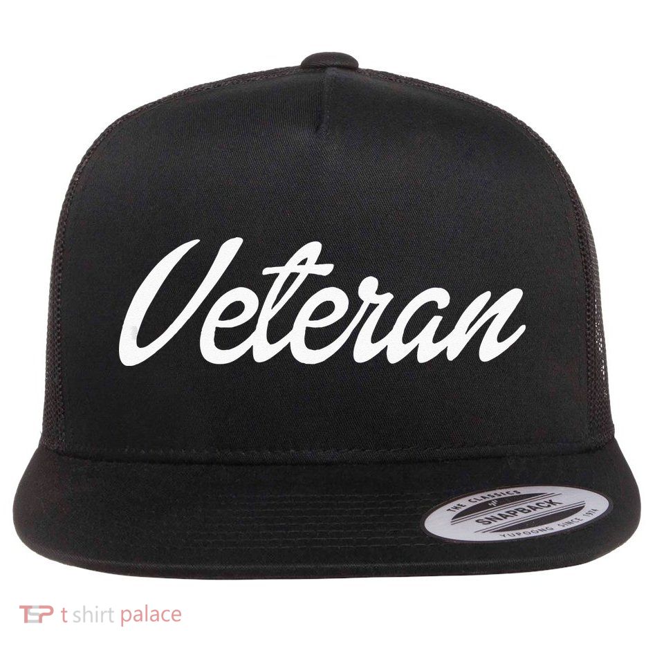 Female Military Service Veteran Gift Flatbill Hat