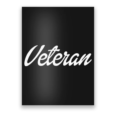 Female Military Service Veteran Gift Poster