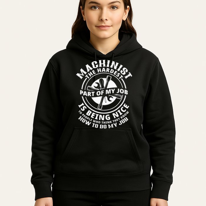 Funny Machinist Sarcastic Machine Operator Hoodie
